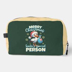 Merry Christmas Santa's Special Person Cute Egret Dopp Kit