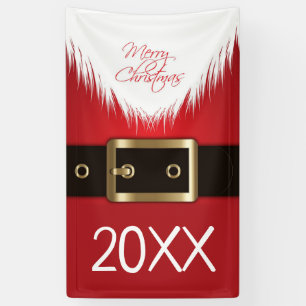 Merry Christmas Santa's Suit Banner