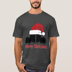 Merry Christmas Sants Hat & Boots T-Shirt