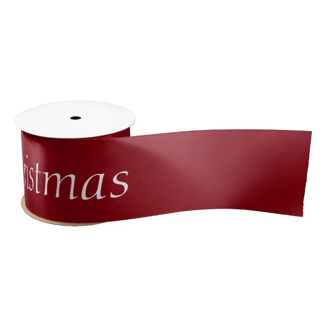 Merry Christmas Satin 3" Ribbon for any Gift Satin Ribbon (Spool)