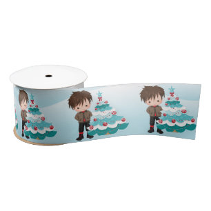 Merry Christmas Satin Ribbon