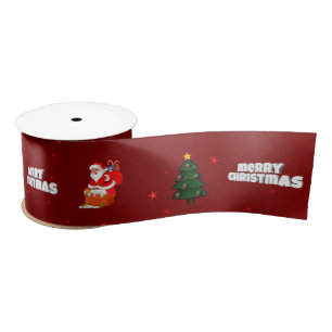 Merry Christmas Satin Ribbon