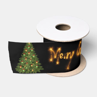 Merry Christmas Satin Ribbon