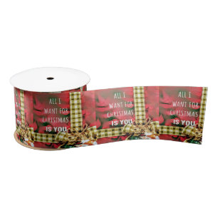 Merry Christmas Satin Ribbon