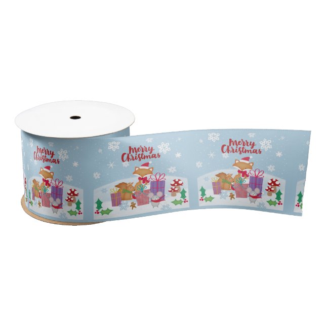 Merry Christmas Satin Ribbon (Spool)