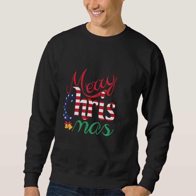 Merry Christmas Saying Sweatshirt (Front)