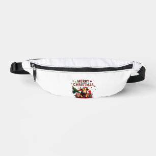 Merry Christmas Scottish Highland Cow Xmas Farm An Bum Bags