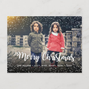 Merry Christmas Script Holiday Snowfall Custom