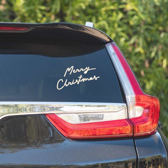 Merry Christmas script text (Car Side)