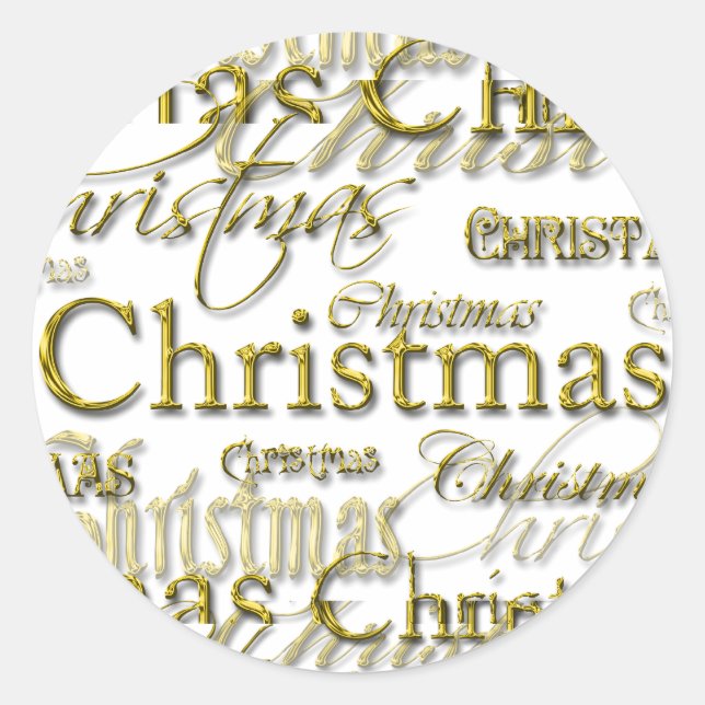 Merry Christmas Season Envelope Seals (Front)