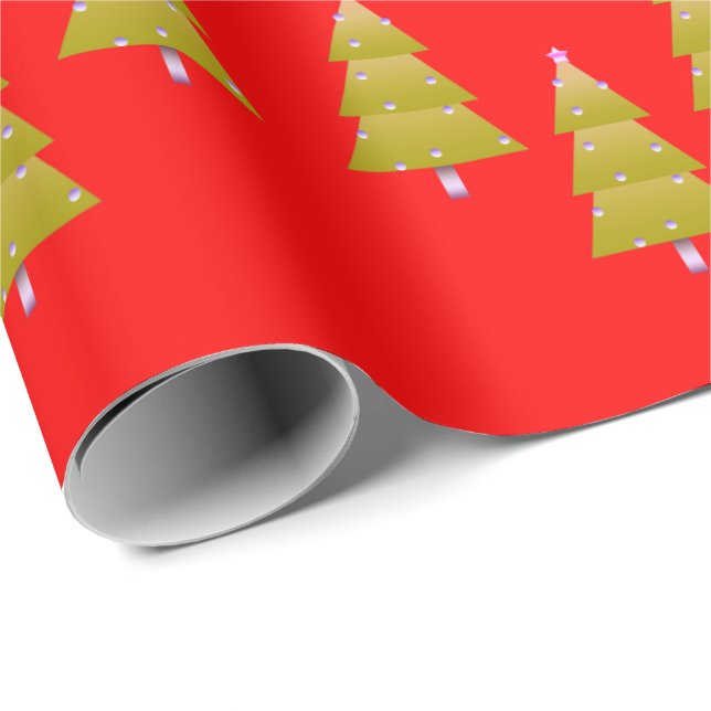 Merry Christmas Season's Greetings Wrapping Paper (Roll Corner)