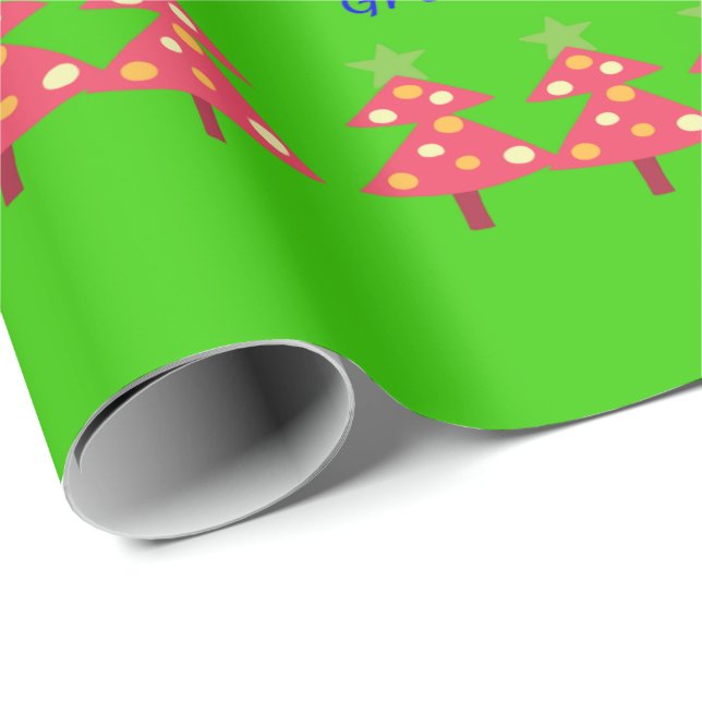 Merry Christmas Season's Greetings Wrapping Paper (Roll Corner)