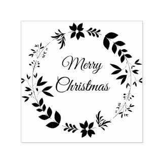 Merry Christmas Self Inking Rubber Stamp