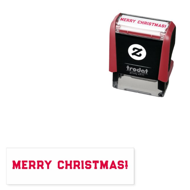 Merry Christmas Self-inking Stamp (In Situ)