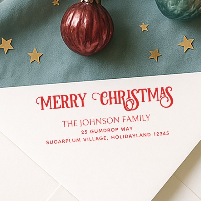 Merry Christmas Self-inking Stamp (Creator Uploaded)