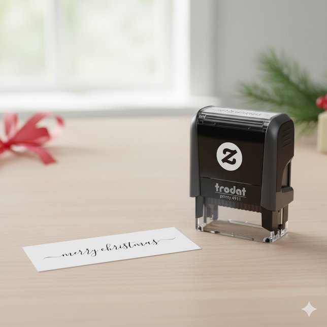 Merry Christmas Self Inking Stamp for Holiday Gree (Creator Uploaded)