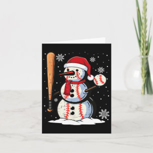 Merry Christmas Sell Snowman Holiday Sports Xmas P Card