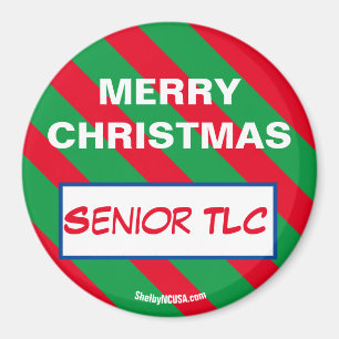 MERRY CHRISTMAS Senior TLC Magnet