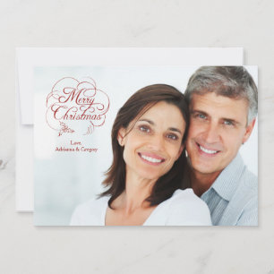 Merry Christmas Sentiments Holiday Photo Card