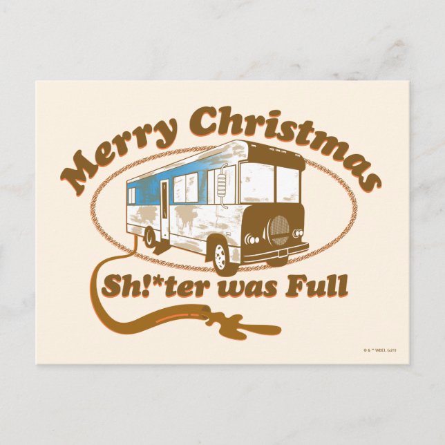 Merry Christmas Sh!*ter was Full Postcard (Front)