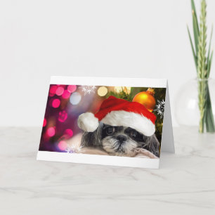 Merry Christmas Shih Tzu Greeting Card