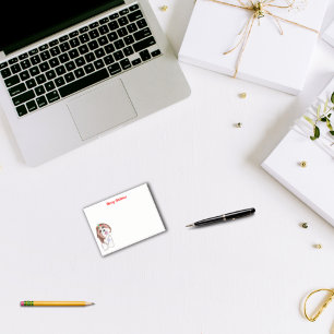 Merry Christmas Shih Tzu With Snowflake  Post-it Notes