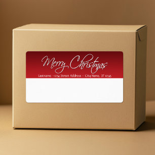 Merry Christmas Shipping Labels