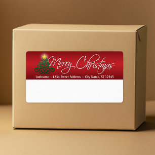 Merry Christmas Shipping Labels