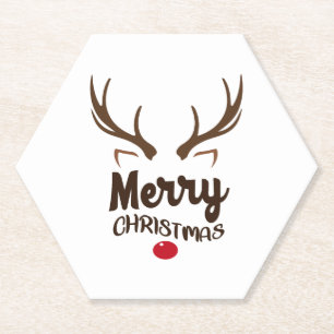 Merry Christmas Shirts Family Christmas Gifts Paper Coaster