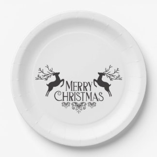 Merry Christmas shirts Paper Plate