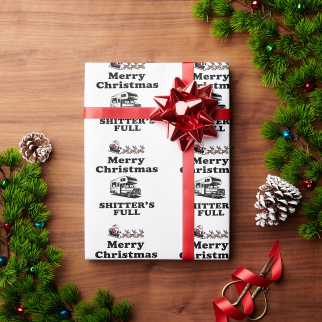 Merry Christmas Shitter's Full Christmas Gift Xmas Wrapping Paper (Holiday Gift)