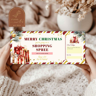 Merry Christmas Shopping Spree HolidayVoucher Gift
