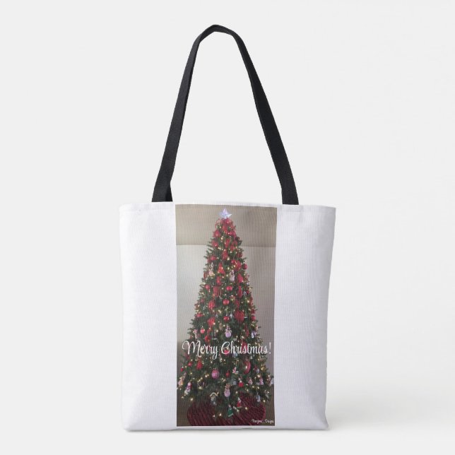 Merry Christmas Shoulder Tote (Back)
