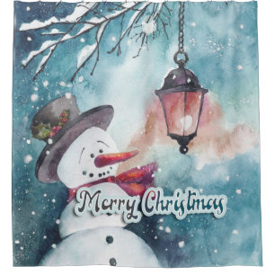 Merry Christmas    Shower Curtain