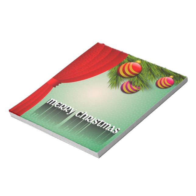 "MERRY CHRISTMAS" SIGN NOTEPAD (Rotated)