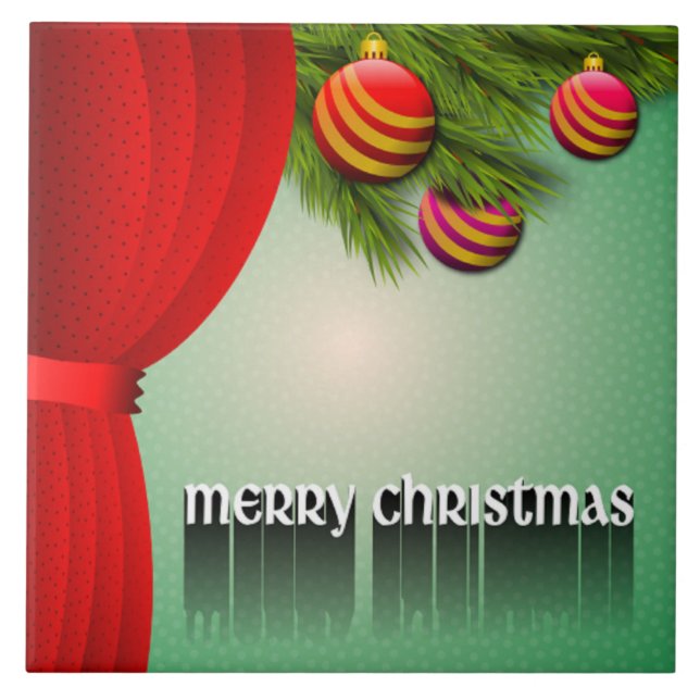 "MERRY CHRISTMAS" SIGN TILE (Front)