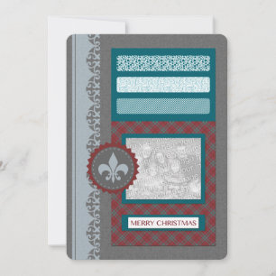 merry christmas (silhouscreen) invitation