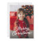 Merry Christmas simple casual script one photo