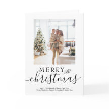 Merry Christmas Simple Elegant Personalised