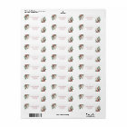 Merry Christmas Simple Floral Return Address