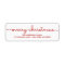 Merry Christmas Simple Hand Lettered Script Label