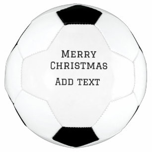 Merry Christmas simple minimal add name text moder Football