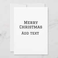 Merry Christmas simple minimal add name text moder