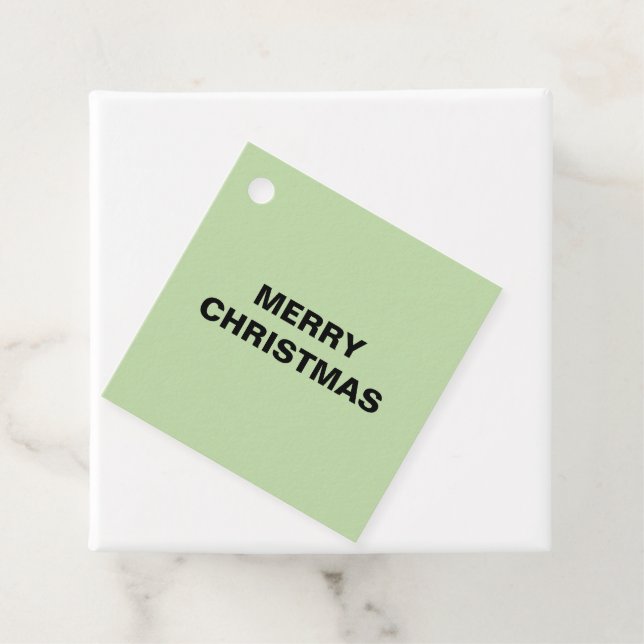  MERRY CHRISTMAS SIMPLE  WHITE TAG (In Situ)