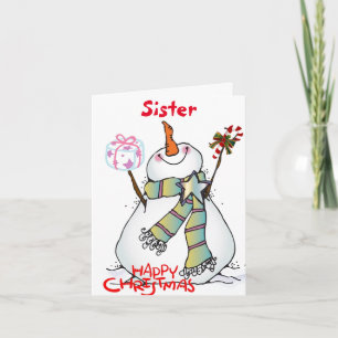 MERRY CHRISTMAS ****SISTER**** HOLIDAY CARD