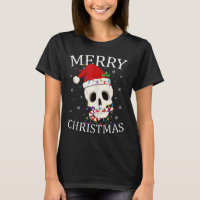 Merry Christmas Skeleton Skull Xmas Lights Men Wom