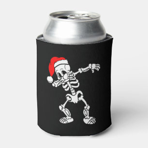 Merry Christmas Skeleton Sweater Can Cooler