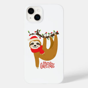 Merry Christmas Sloth Holidays Case-Mate iPhone 14 Plus Case
