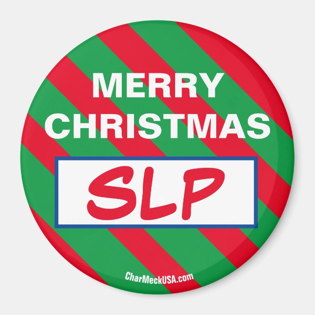 MERRY CHRISTMAS SLP Refrigerator Magnet (Front)