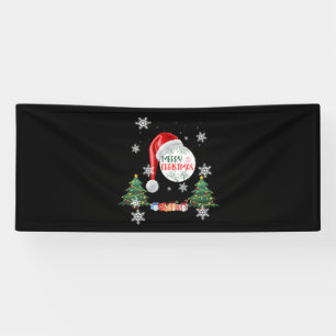 Merry Christmas Snow Collection 2.5x6 Vinyl Banner